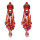 E-4757 5 Colors Fashion Bohemian Crystal Tassel Bead Earrings for Women Jewelry
