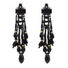 E-4757 5 Colors Fashion Bohemian Crystal Tassel Bead Earrings for Women Jewelry
