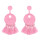 E-4756 Vintage Bohemian Drop Dangle Earrings Tassel Baking Varnish Fringe Earring