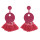 E-4756 Vintage Bohemian Drop Dangle Earrings Tassel Baking Varnish Fringe Earring