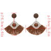 E-4755 5 Colors Cotton Thread Tassel Drop Earrings for Women Boho Wedding Party Jewelry Gift
