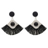 E-4755 5 Colors Cotton Thread Tassel Drop Earrings for Women Boho Wedding Party Jewelry Gift