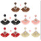 E-4755 5 Colors Cotton Thread Tassel Drop Earrings for Women Boho Wedding Party Jewelry Gift
