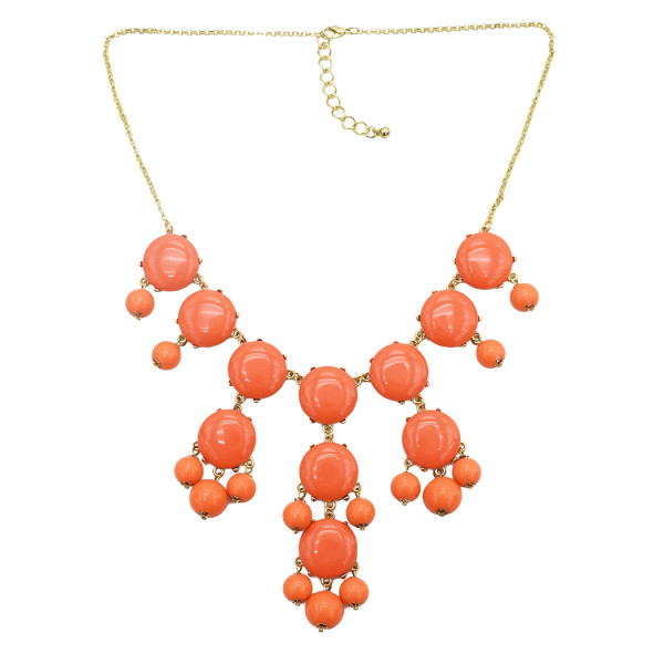 N-4263 New Women Bubble Bib Statement Fashion Necklace Jewelry Gift