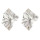 E-4750 2 Colors Fashion Personality Flod Gold Silver Plated Wrinkled Irregular Earrings Ear Studs Earrings for Women