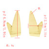 E-4762 Unique Silver Gold Alloy Geometric Shape Drop Earrings for Women Bohemian Party Jewelry Gift