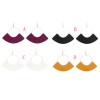 E-4764 4 Colors Fashion Acrylic Drop Earrings Geometric Fan Shaped Pendant Dangle For Women Party Engagement Jewelry