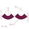 E-4764 4 Colors Fashion Acrylic Drop Earrings Geometric Fan Shaped Pendant Dangle For Women Party Engagement Jewelry