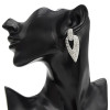 E-4761 2 Colors Trendy Cone-Shape Rhinestone Earring For Women Jewelry Design