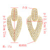 E-4761 2 Colors Trendy Cone-Shape Rhinestone Earring For Women Jewelry Design