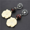 E-4763 Bohemian Resin Flower Statement Earring Ear Stud for Fashion Women