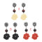 E-4763 Bohemian Resin Flower Statement Earring Ear Stud for Fashion Women