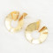 E-4772 3 Style Fashion Personality Pits Points Fold Gold Silver Plated Wrinkled Irregular Earrings Ear Studs Earrings for Women