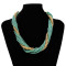 N-1014 European Style Fashion Multilay Snake Chains Tassel Link Necklace