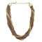 N-1014 European Style Fashion Multilay Snake Chains Tassel Link Necklace