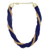 N-1014 European Style Fashion Multilay Snake Chains Tassel Link Necklace