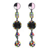 E-4770  Bohemian Statement Dangle Earring Big Circle Ear Stud for Fashion Women Party