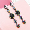 E-4770  Bohemian Statement Dangle Earring Big Circle Ear Stud for Fashion Women Party