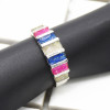 R-1500   Fashion Simple Colorful Enamel Ring For Women Party Bridal Wedding Ring