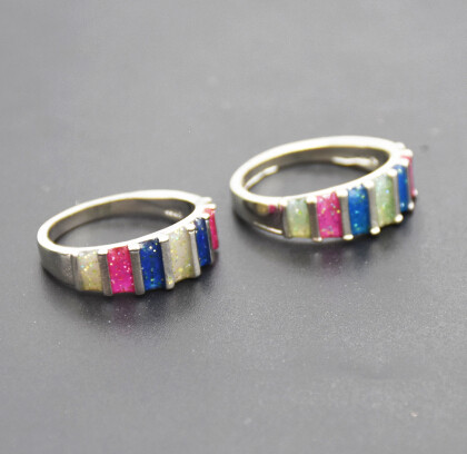 R-1500   Fashion Simple Colorful Enamel Ring For Women Party Bridal Wedding Ring