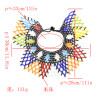 N-7087  African Tribal New Fashion Choker Necklaces Colorful Acrylic Beaded Indian Ethnic Bib Choker Necklace For Women Charm Beads Making Jewelry