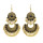 E-4777 Bohemian Vintage Beaded Tassel Round Earrings Hook Fringe Earring