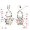 E-4776  Bohemian Vintage Glass Drill  Shining Round Earrings Stud  Earring