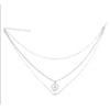 N-7089 Fashion Silver Gold Alloy Rhinestone Cross Shape Pendant Necklaces for Women Boho Party Jewelry
