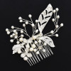 F-0499 Fashion Hair Accessory Copper Wire Crystal Rhinestone Artificial Pearls Hairclip Hair Clips Comb for Women