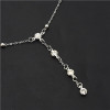 N-7099 Women Silver Gold Alloy Rhinestone Necklace Bra Chest Body Chains Sexy Bikini Jewelry for Women Party