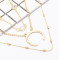 N-7096 Bohemian Fashion Moon Shaped  Crystal Pendant Necklace Clavicular Chain Multilayer Necklace