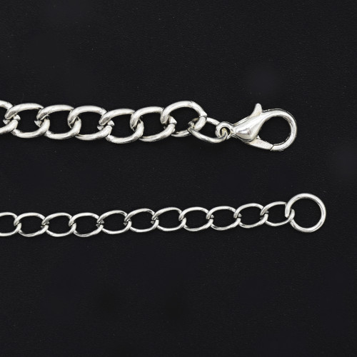 B-0905 Bohemian Silver Chain Tassel Hand Chain Harness Bracelet With Finger Ring