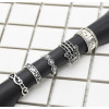 R-1504 2 Styles 9Pcs/Set Vintage Silver Metal Rhinestone Midi Finger Ring Sets for Women Boho Party Jewelry