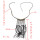 N-3120 Fashion Bohemia Style Gun Black Metal Chain leather tassels choker Necklace