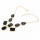N-3014 European Style Gorgeous Gold Plated Black Resin Gem Drop Women Choker Necklace
