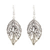 E-4789 2 Styles Trendy Vintage Silver flower Leaf Earring For Women Jewelry Design