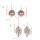 E-4789 2 Styles Trendy Vintage Silver flower Leaf Earring For Women Jewelry Design