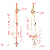 E-4781 Unique Gold Colors Gothic Fashion Long Drop Earrings Stars Moon Pendant Tassel crystal Dangle Earring For Women Jewelry Design