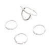 R-1502 Fashion Gold 4pcs/set Vintage Joint Knuckle Nail Midi Ring Set Jewelry
