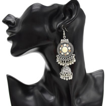 E-4793  Women' s Cute Ear Jewelry Drop Dangle Hat Design Tassel Beads Hook Earring