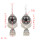 E-4793  Women' s Cute Ear Jewelry Drop Dangle Hat Design Tassel Beads Hook Earring