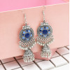 E-4793  Women' s Cute Ear Jewelry Drop Dangle Hat Design Tassel Beads Hook Earring