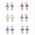 E-4790 6 Colors Vintage Silver Bells Tassel Drop Dangle Earrings For Women Jewelry Design