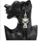 E-4790 6 Colors Vintage Silver Bells Tassel Drop Dangle Earrings For Women Jewelry Design