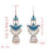 E-4790 6 Colors Vintage Silver Bells Tassel Drop Dangle Earrings For Women Jewelry Design