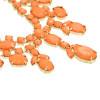 6 Colors Gold Plated Resin Gem Adjustable Choker Necklace For Women Jewelry Design