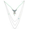 N-6826 Fashion Bohemia Long Multiple layers Turquoise Tassel Charm Necklace for Women