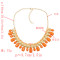 N-0795 Fashion Gold Chain Acrylic Beads Bib Statement Necklaces for Women Bohemian Party Jewelry