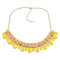 N-0795 Fashion Gold Chain Acrylic Beads Bib Statement Necklaces for Women Bohemian Party Jewelry