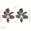 E-4798 Korean Style Fashion Jewelry Crystal Flower Stud Earrings For Women